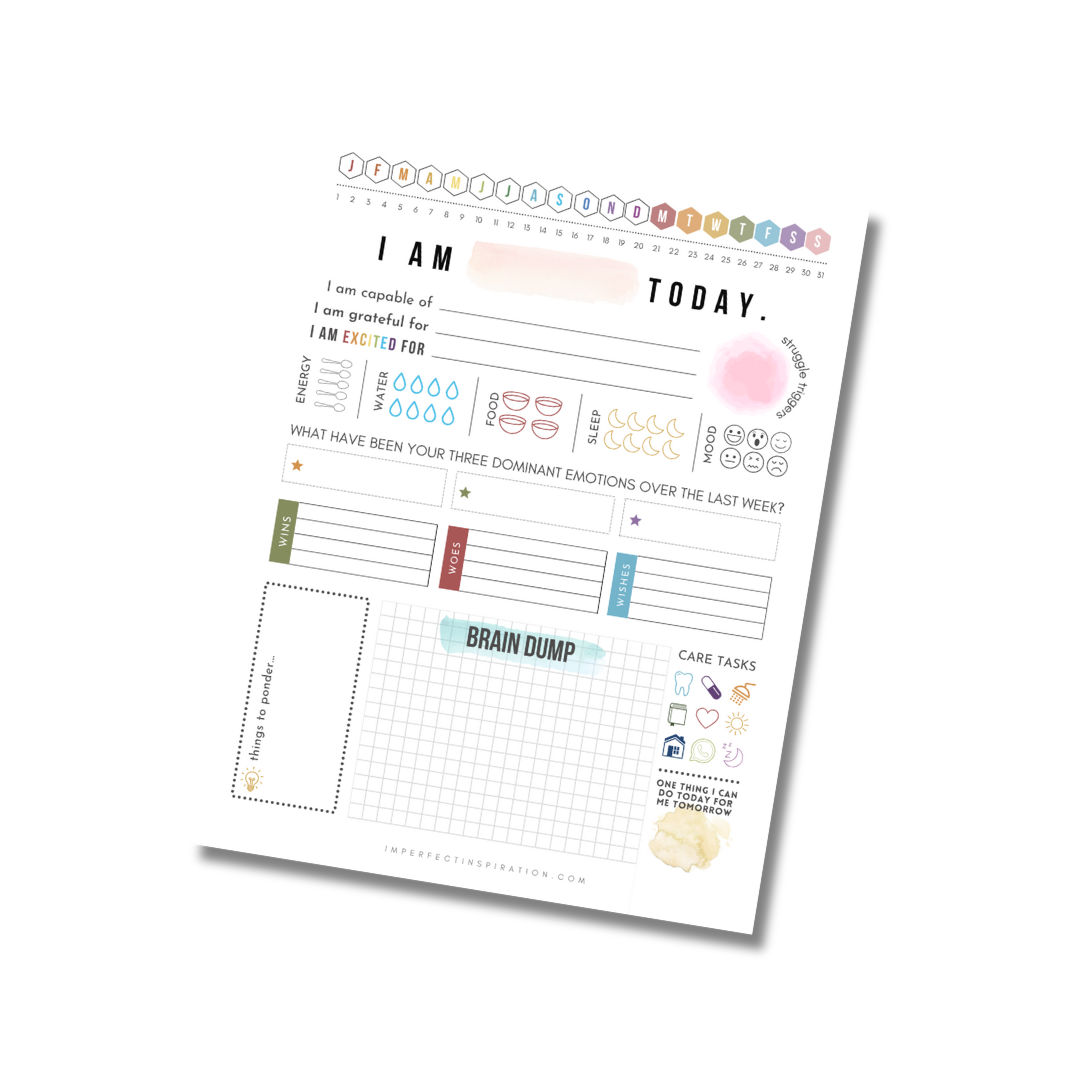 Self Care Planner Digital Download