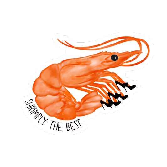 Shrimply The Best Sticker