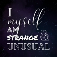 I Myself Am Strange and Unusual Sticker