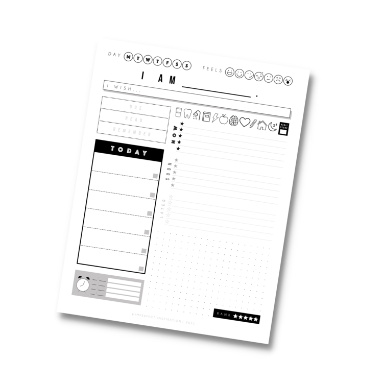 Daily Student Planner Digital Download