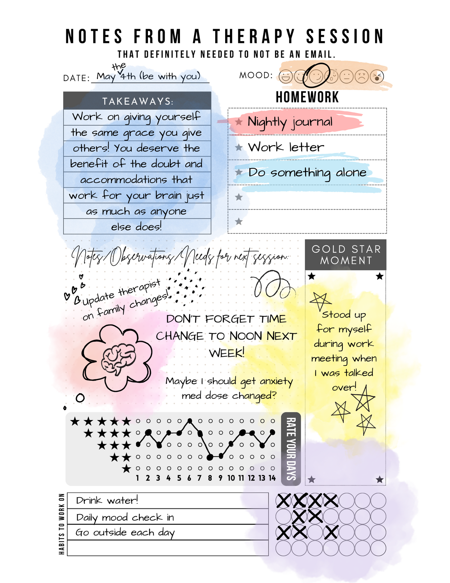 Therapy Planner - Digital Download