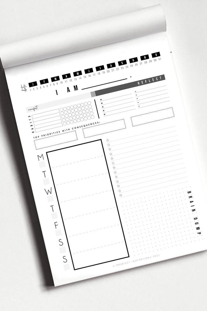 Weekly Agenda Notepad Planner