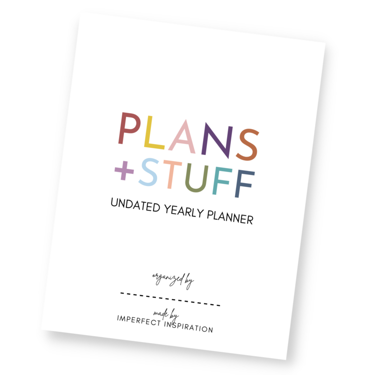 Yearly Undated Planner Digital Download